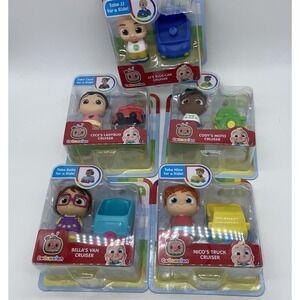 NEW 5 Piece Cocomelon Cruiser Set ~ JJ, Nina, Cody, Bella, & Cece FREE‎ SHIPPING